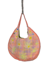 Load image into Gallery viewer, beaded girly pop circle tote
