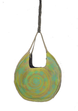 Load image into Gallery viewer, minty fire circle tote
