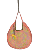 Load image into Gallery viewer, beaded girly pop circle tote
